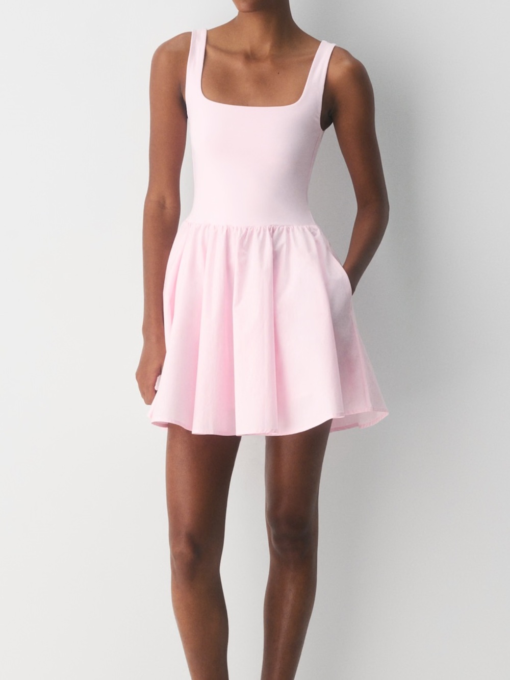 Aritzia Babaton Revive Mini dress in Villa Pink szS